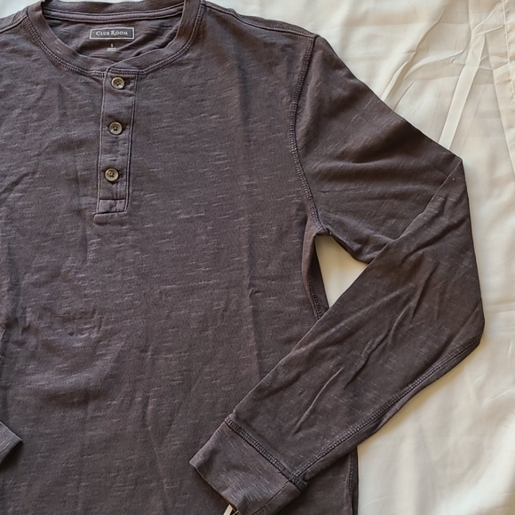 Club Rm gray Henley long-sleeve - Picture 5 of 16